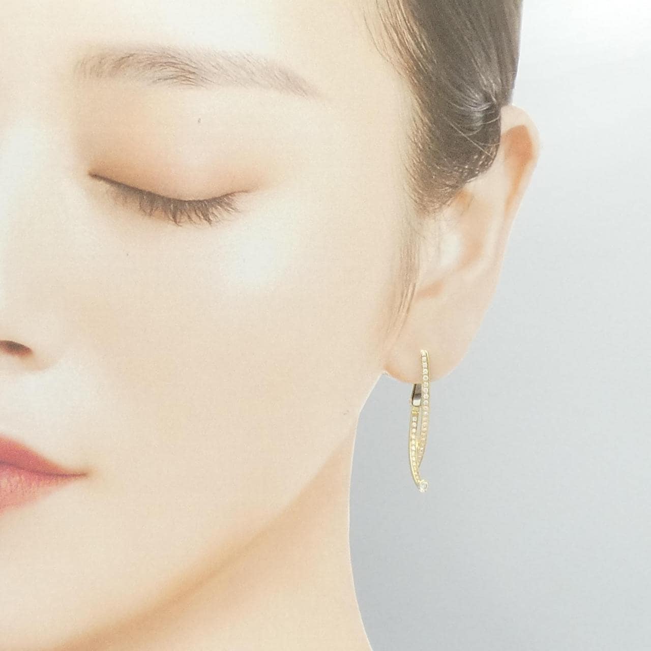 ジュネ ダイヤモンド イヤリング 0.44CT