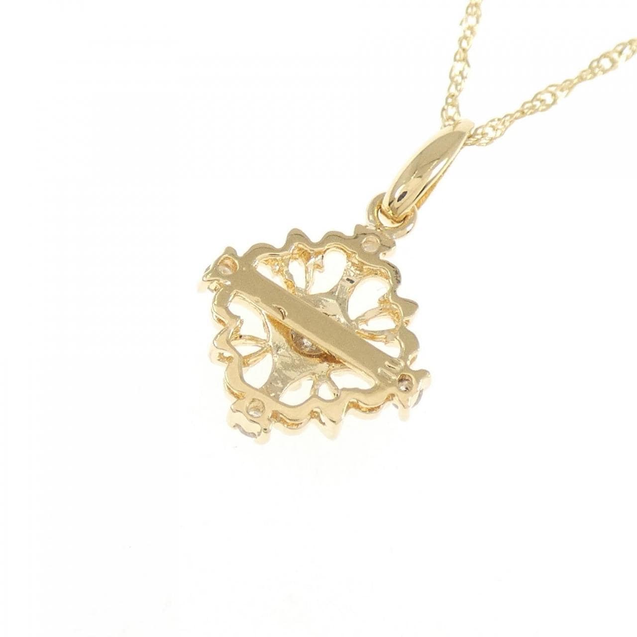 K18YG ダイヤモンド ネックレス 0.10CT