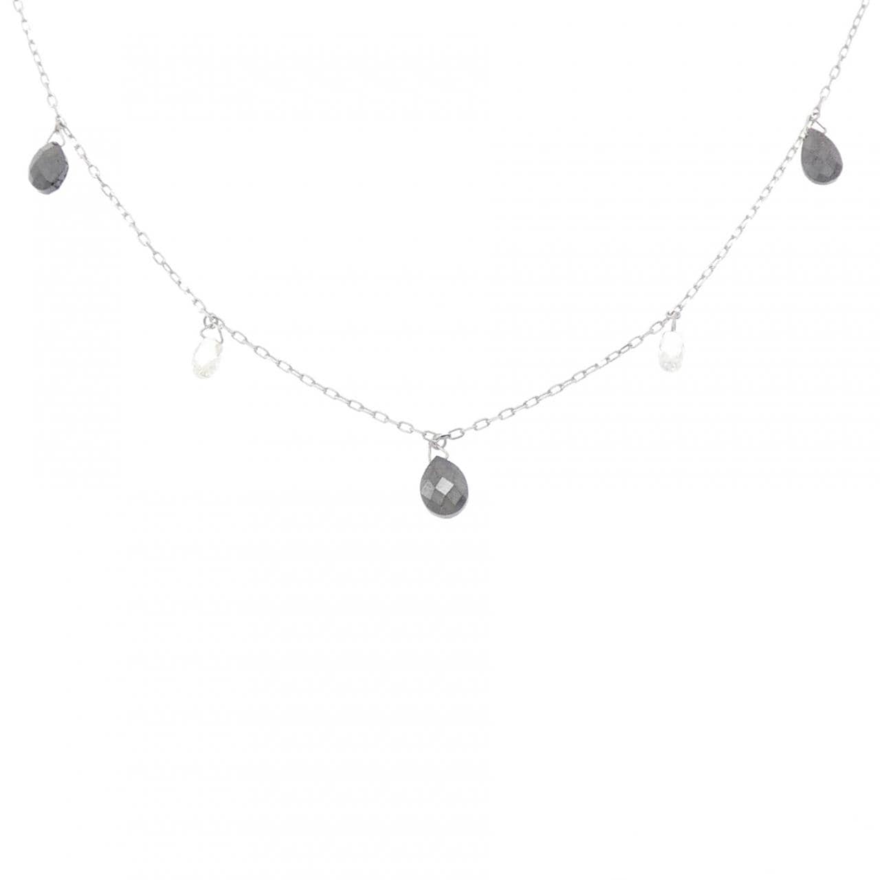 K18WG ダイヤモンド ネックレス 1.53CT