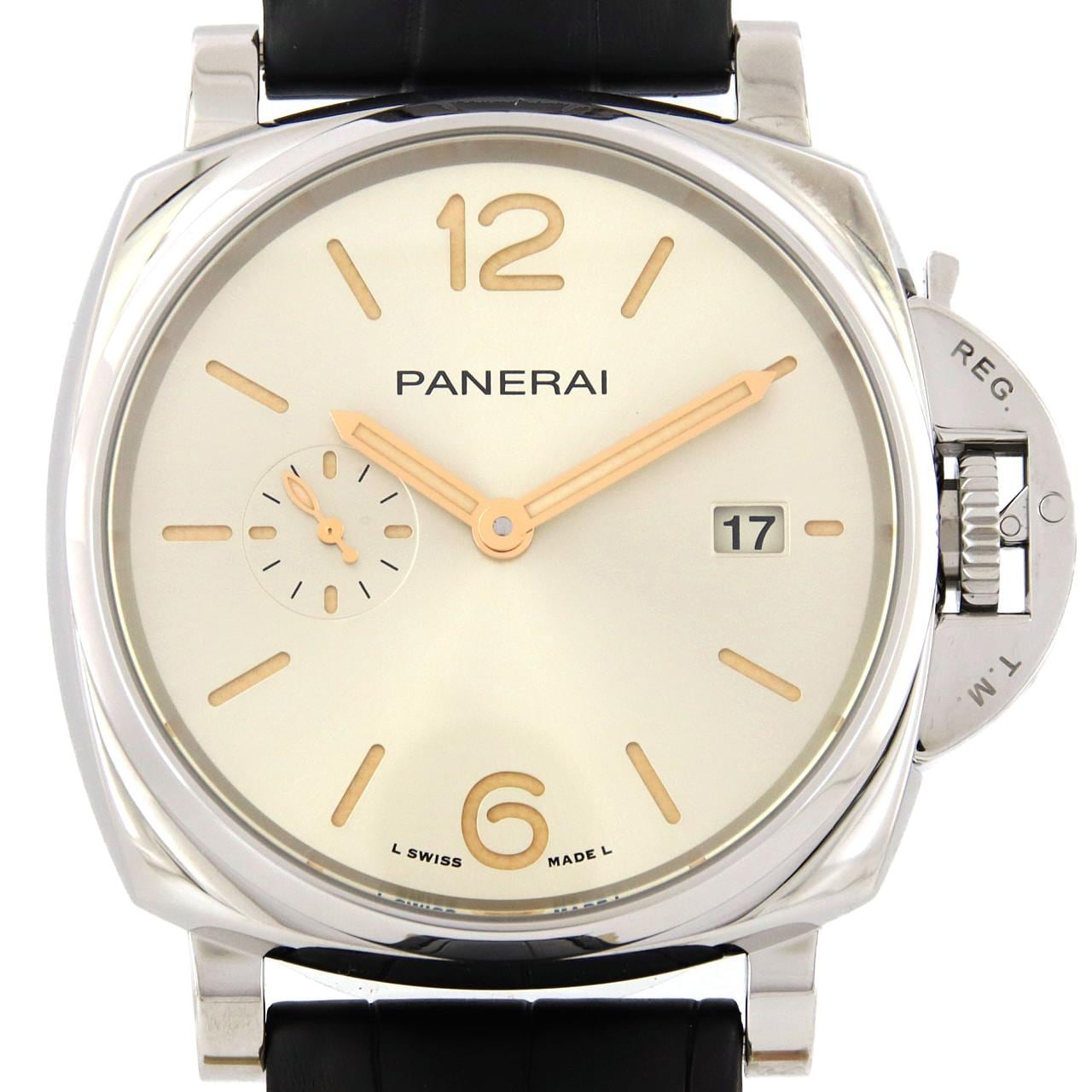 【114412】PANERAI パネライ  PAM01249 ルミノールドゥエ アイボリーダイヤル SS 自動巻き ギャランティーカード 腕時計 時計 WATCH メンズ 男性 男 紳士