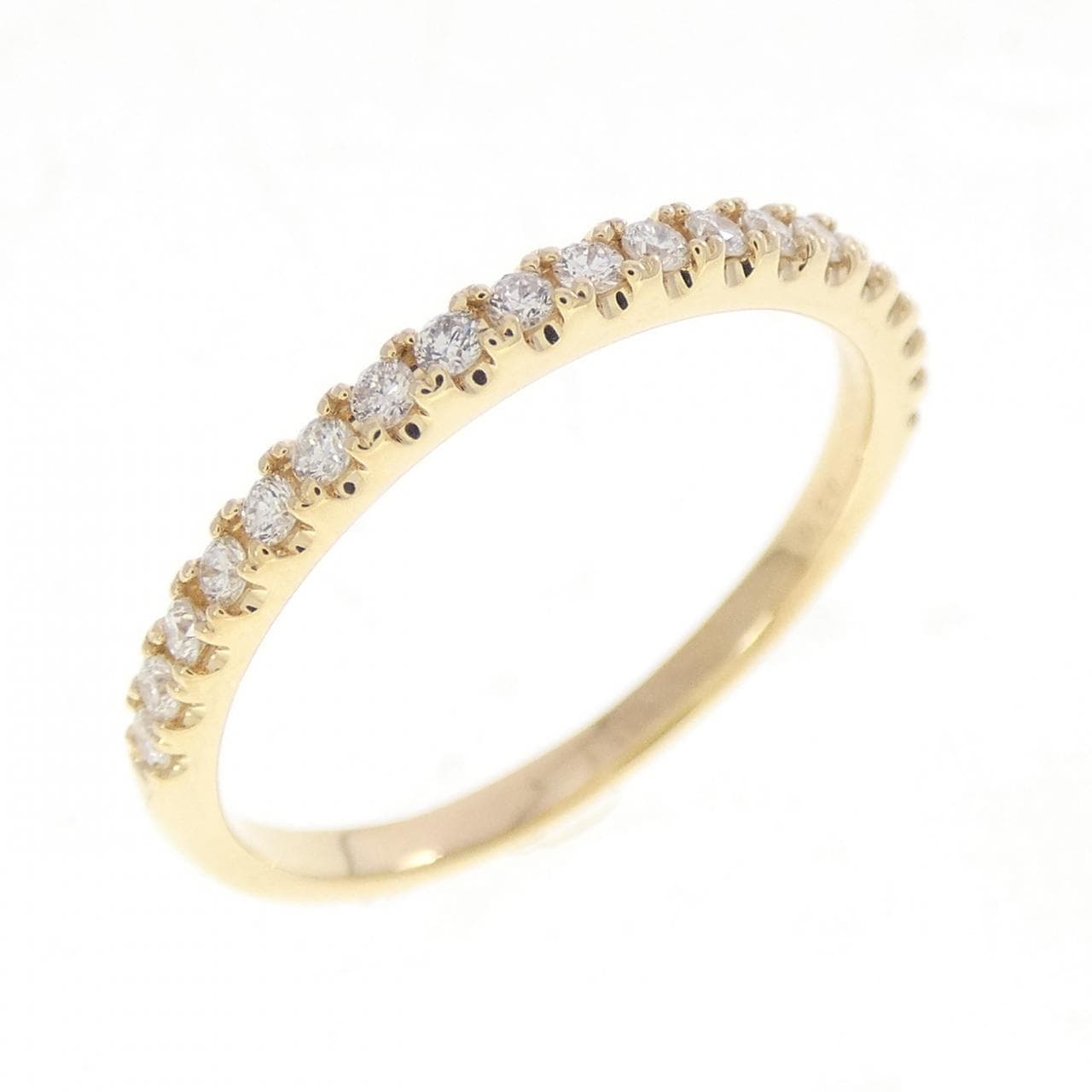 【リメイク】K18YG ハーフエタニティ ダイヤモンド リング 0.20CT