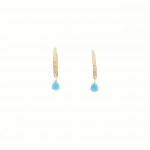 K18YG ターコイズ ピアス