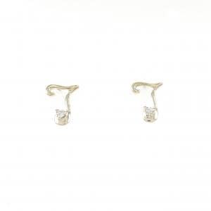 K10YG ダイヤモンド ピアス 0.02CT