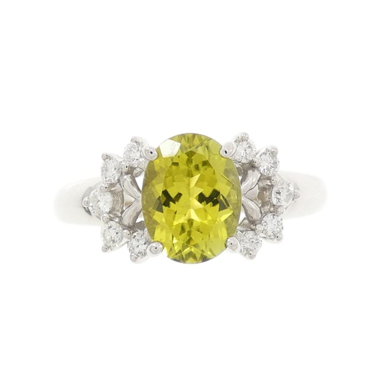 K18WG トルマリン リング 1.370CT