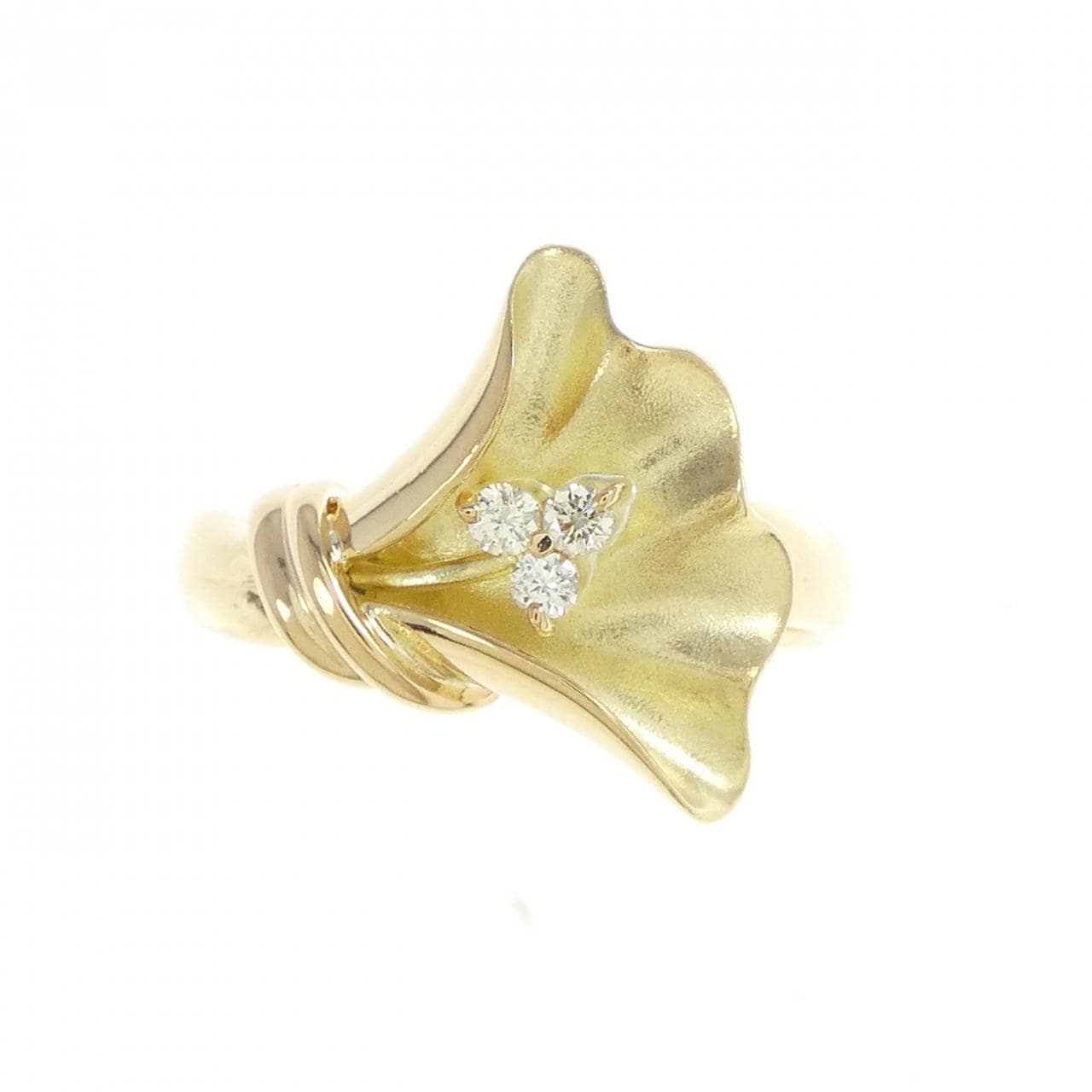 K18YG Diamond ring