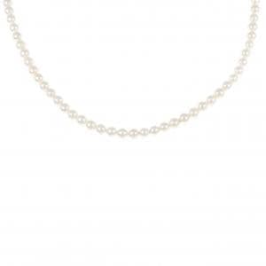 シルバークラスプ アコヤパール ネックレス 3.5-4mm