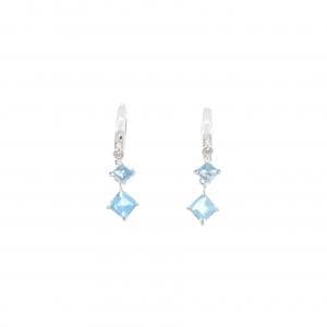 K14WG ブルートパーズ イヤリング