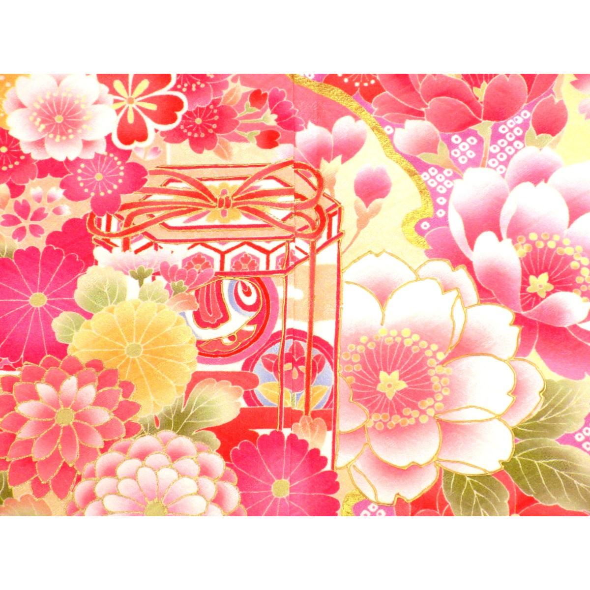 振袖　友禅金彩加工　ボカシ染
