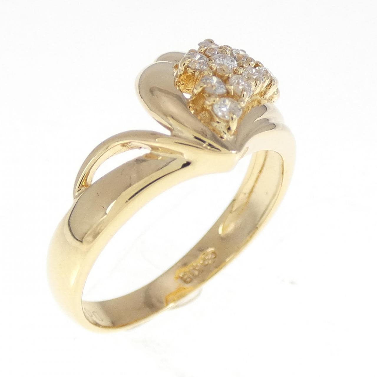 K18YG ダイヤモンド リング 0.17CT