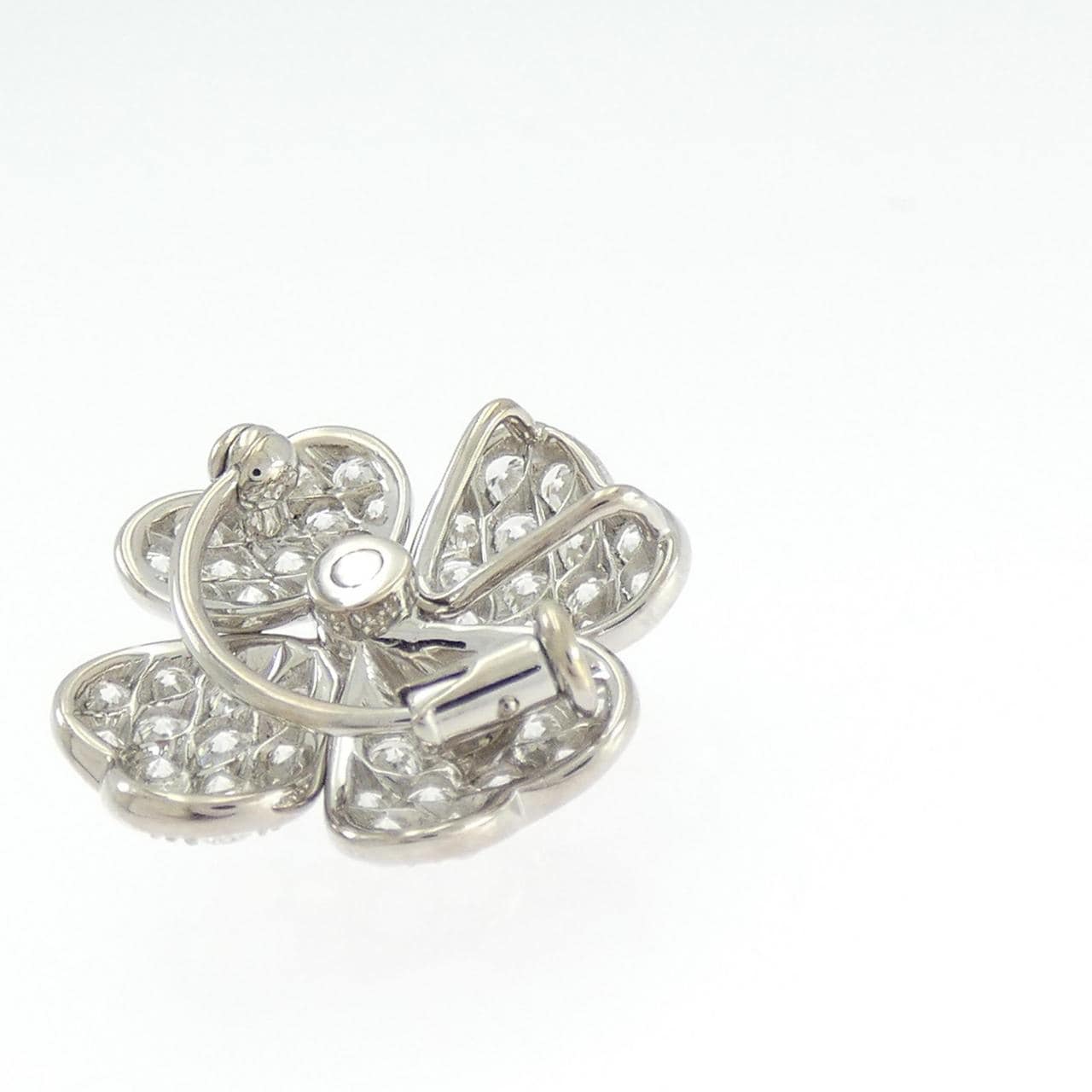 K18WG パヴェ ダイヤモンド ブローチ 1.904CT