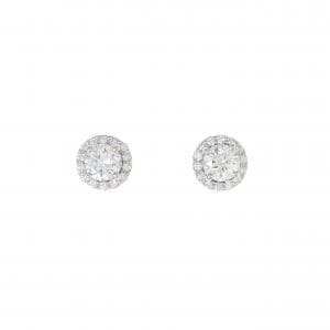 【リメイク】PT/ST ダイヤモンド ピアス 0.308CT 0.328CT D VS2 VG