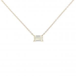 【リメイク】K18YG ダイヤモンド ネックレス 0.515CT VLY VS1 エメラルドカット