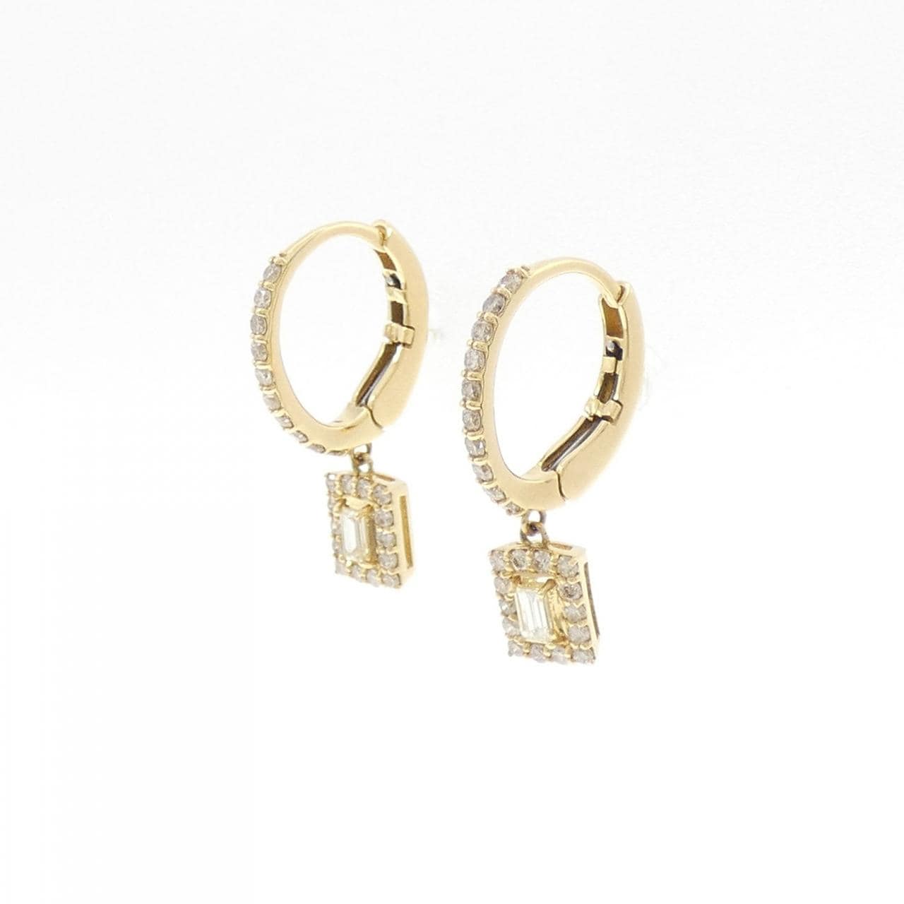 【新品】K18YG ダイヤモンド ピアス 0.50CT