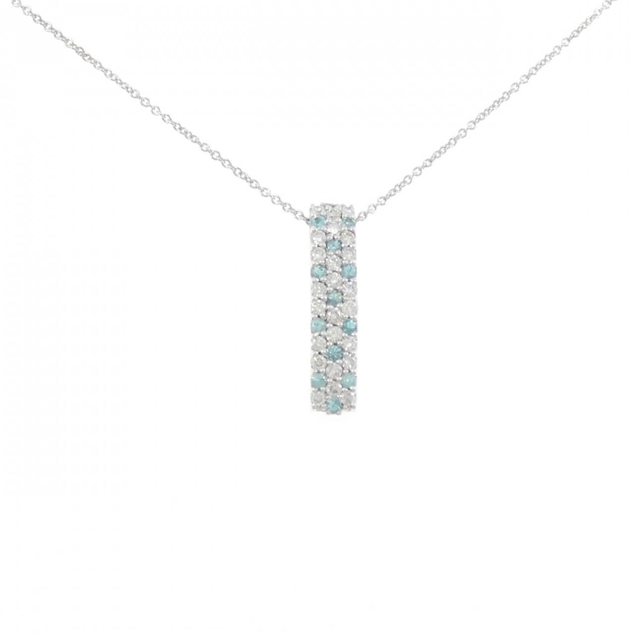 K18WG パライバトルマリン ネックレス 0.30CT