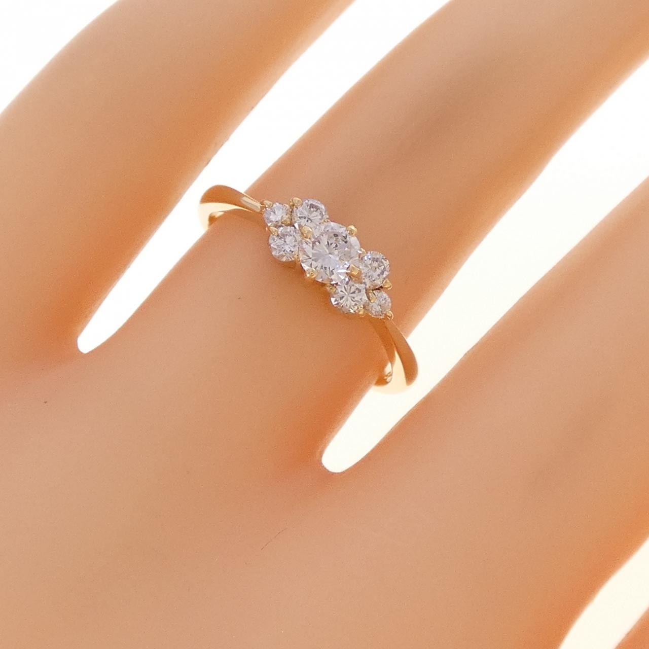 K18YG ダイヤモンド リング 0.45CT