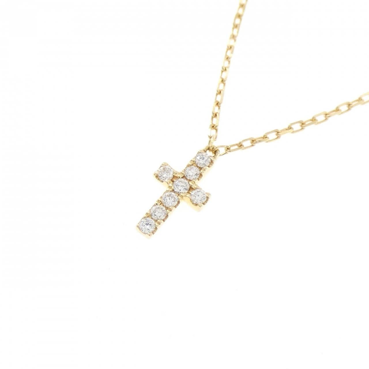 アーカー クロスパヴェ ネックレス 0.05CT