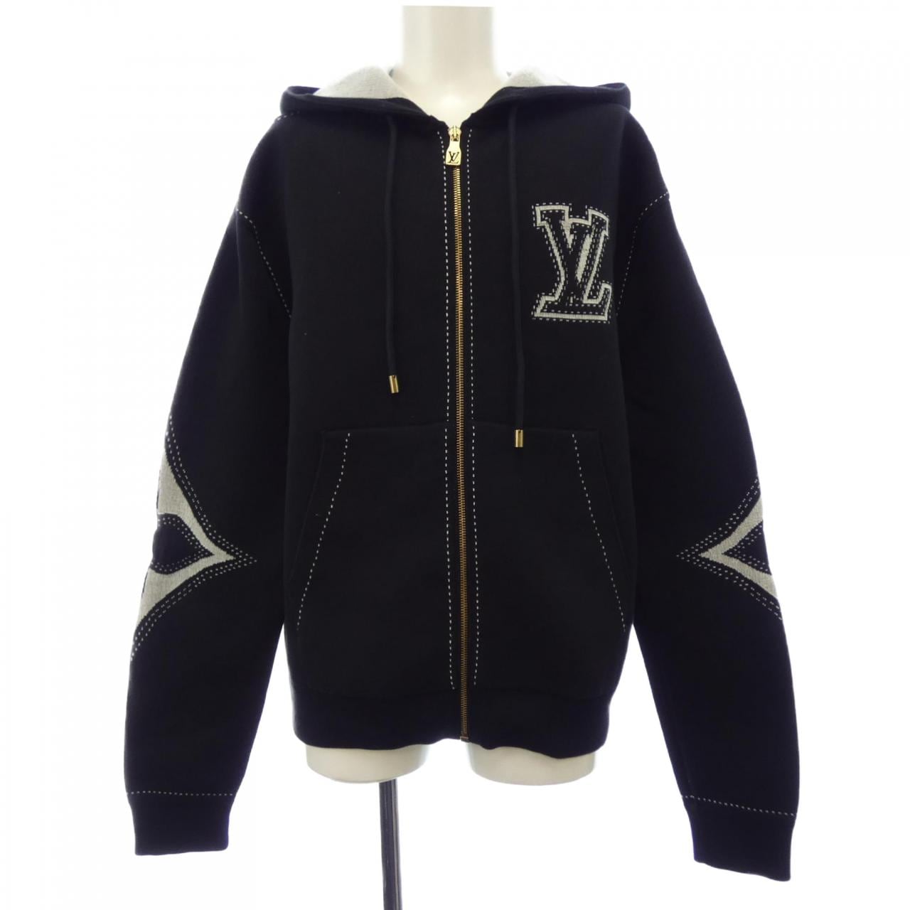 ルイヴィトン LOUIS VUITTON グラフィックインターシャジップコットンフーディ HRN89WAUR パーカー