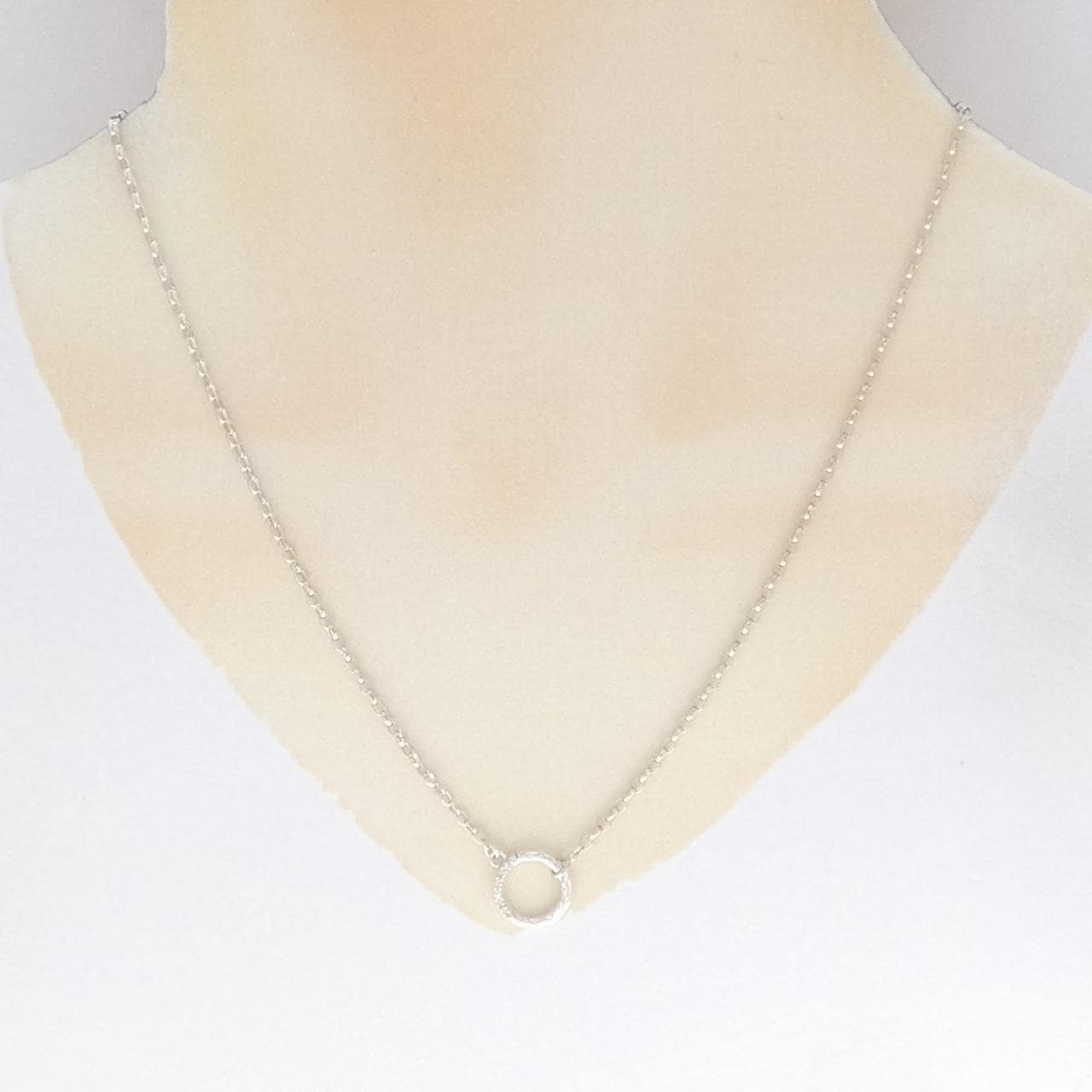 Agete Diamond Necklace 0.02CT