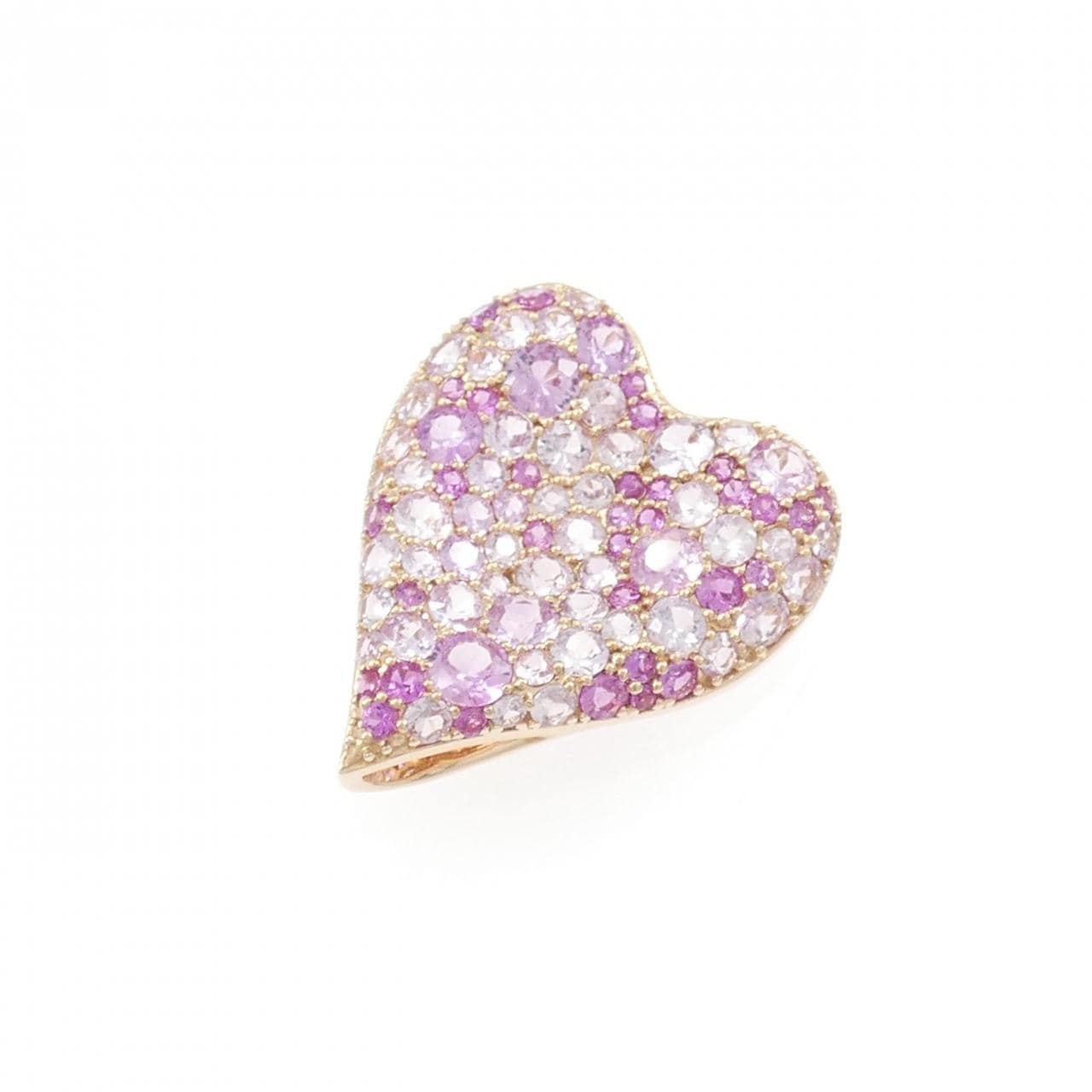 ジーエスティービー ハート サファイヤ ペンダント 2.50CT