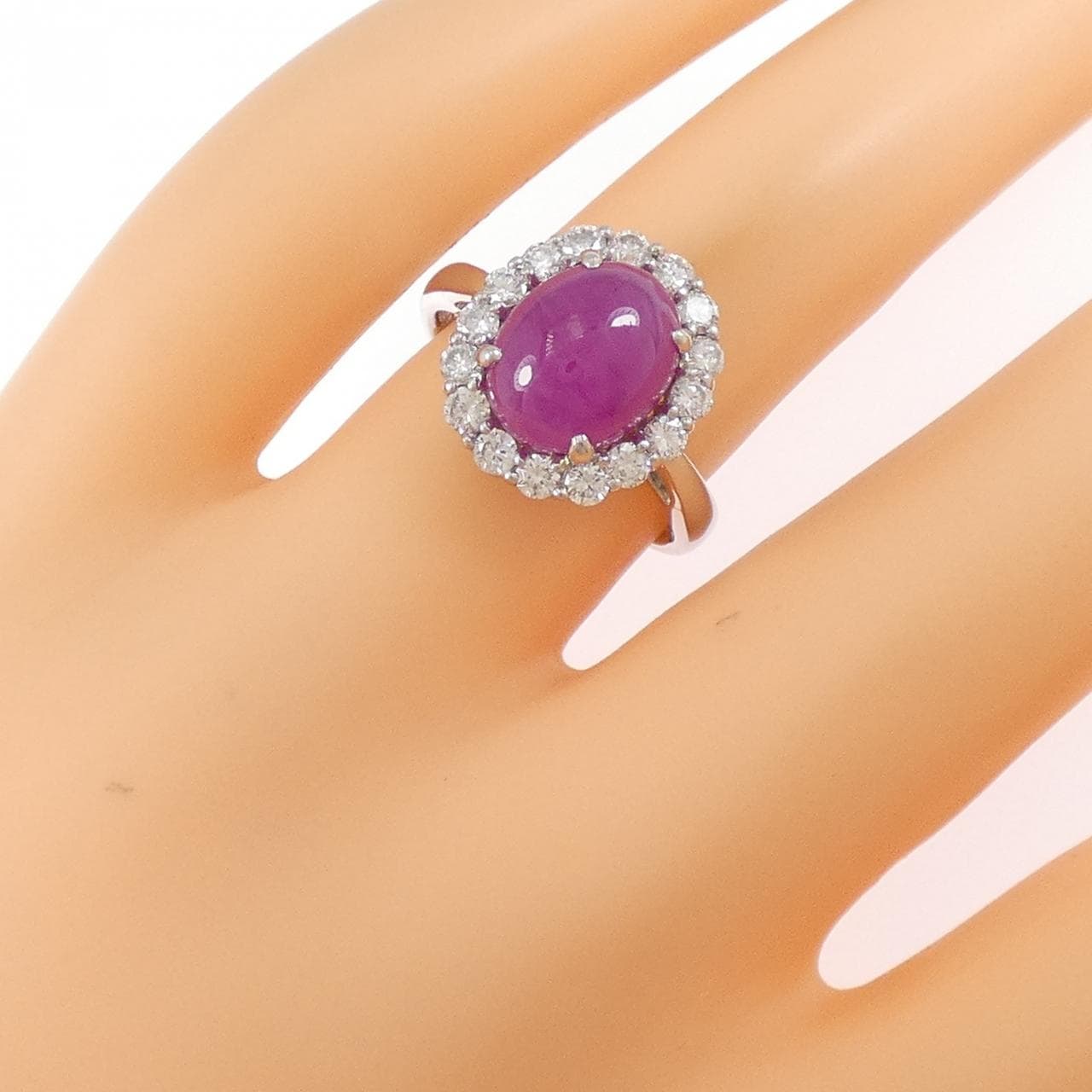 PT900 ルビー リング 4.47CT