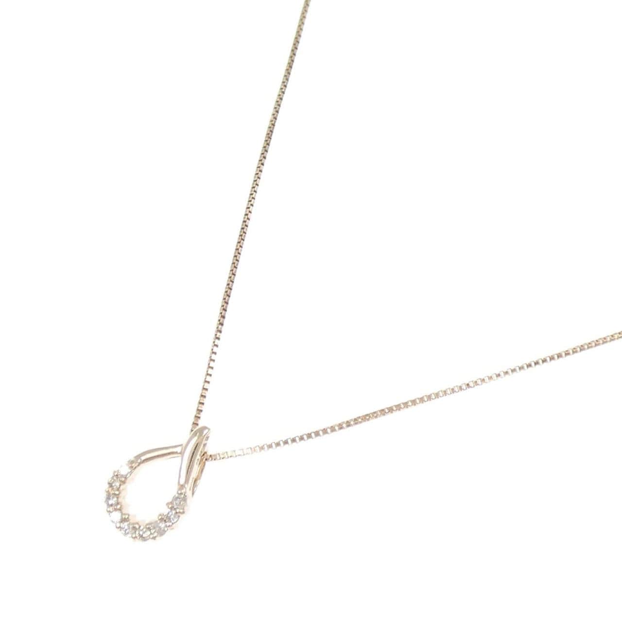 K10PG ダイヤモンド ネックレス 0.045CT