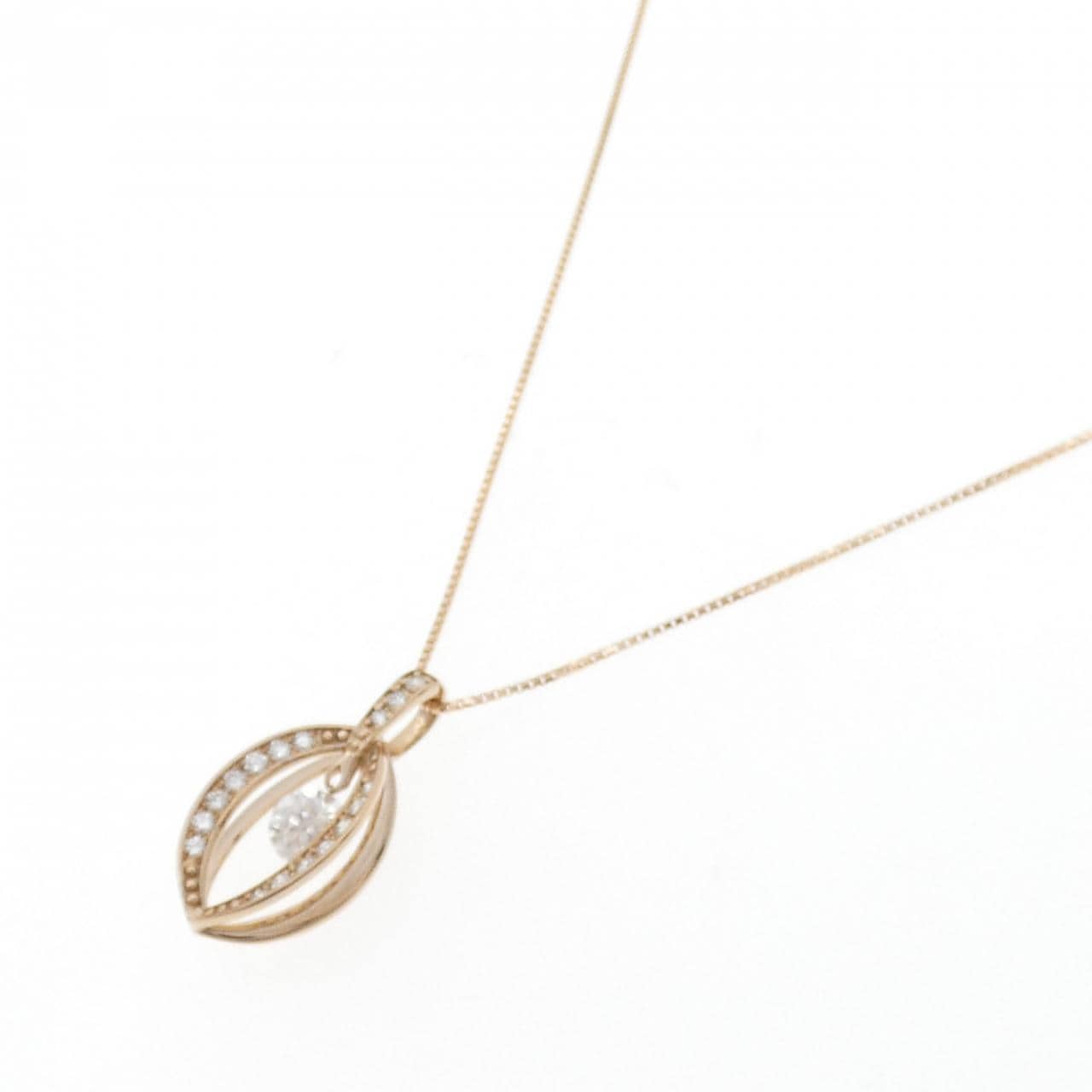 K18PG ダイヤモンド ネックレス 0.50CT