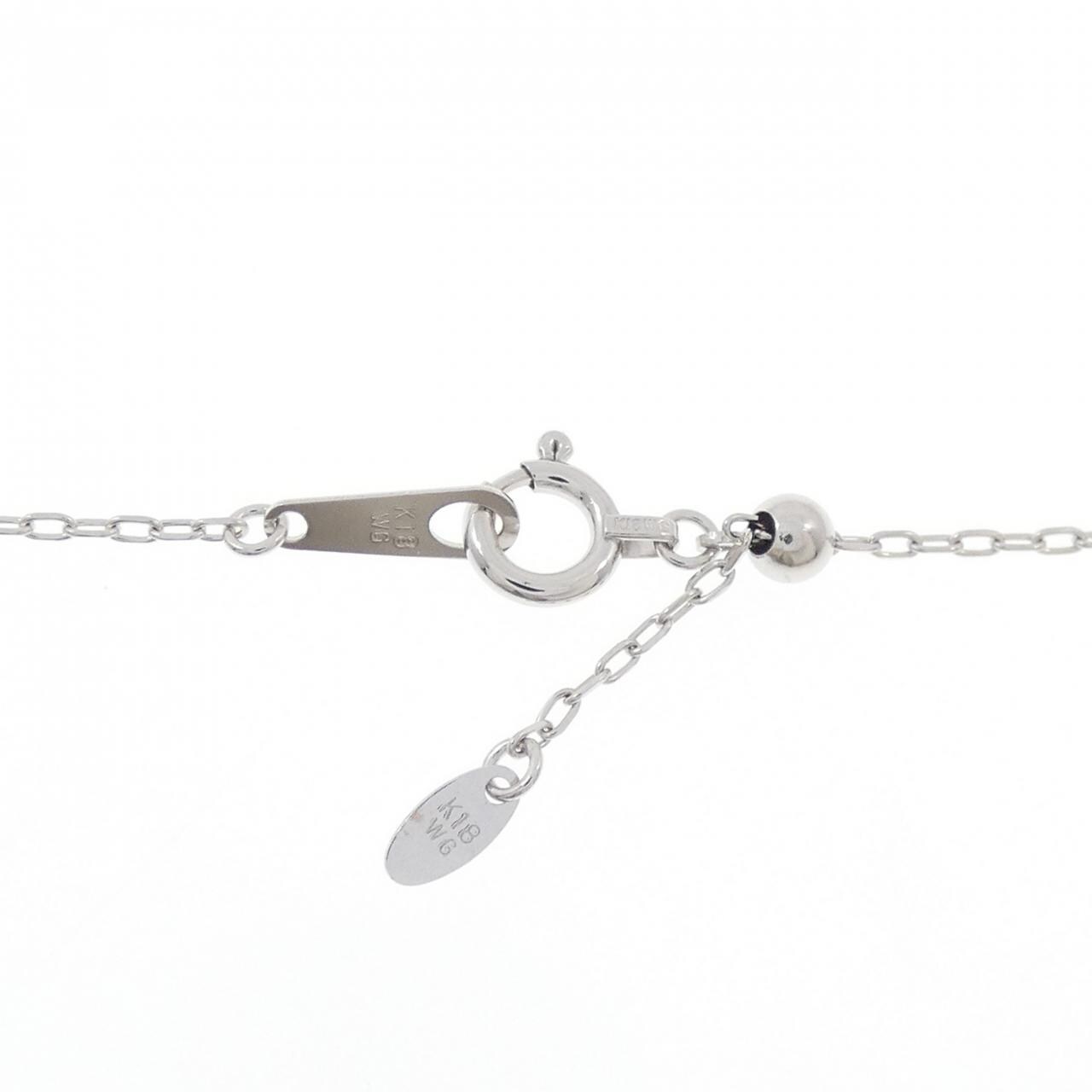 K18WG ダイヤモンド ネックレス 0.20CT