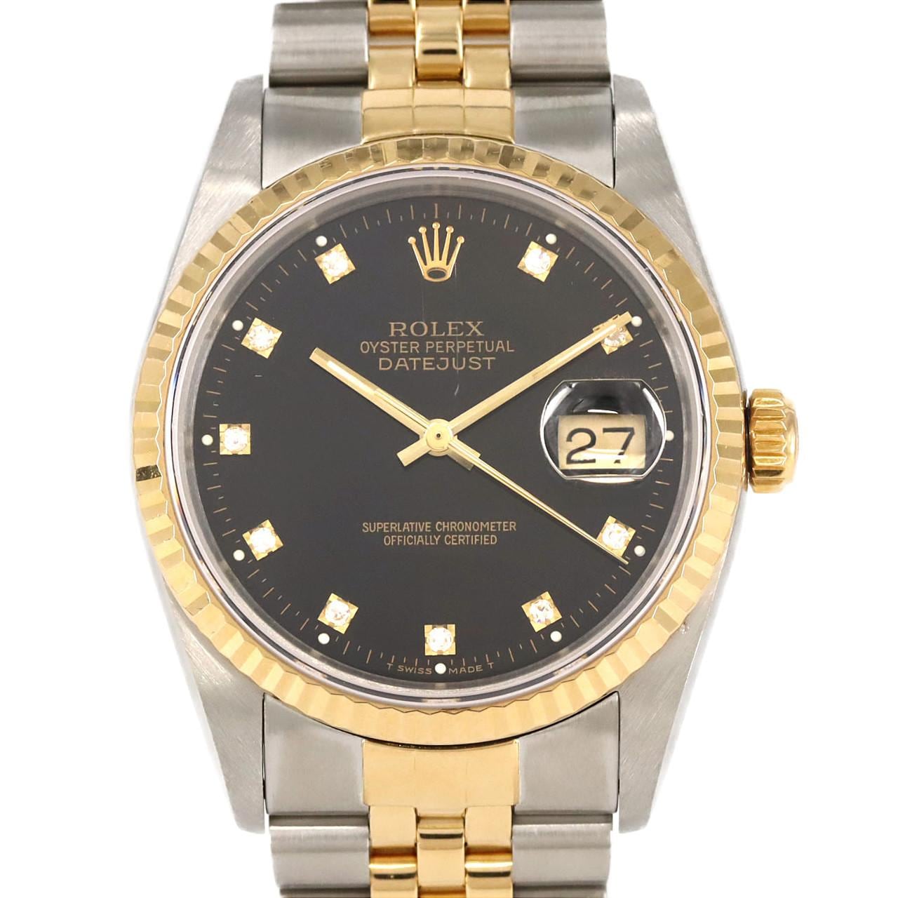 ロレックス デイトジャスト 16233G. SSxYG 自動巻 E番