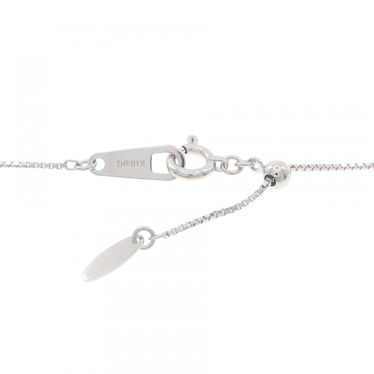 K18WG ダイヤモンド ネックレス 0.30CT