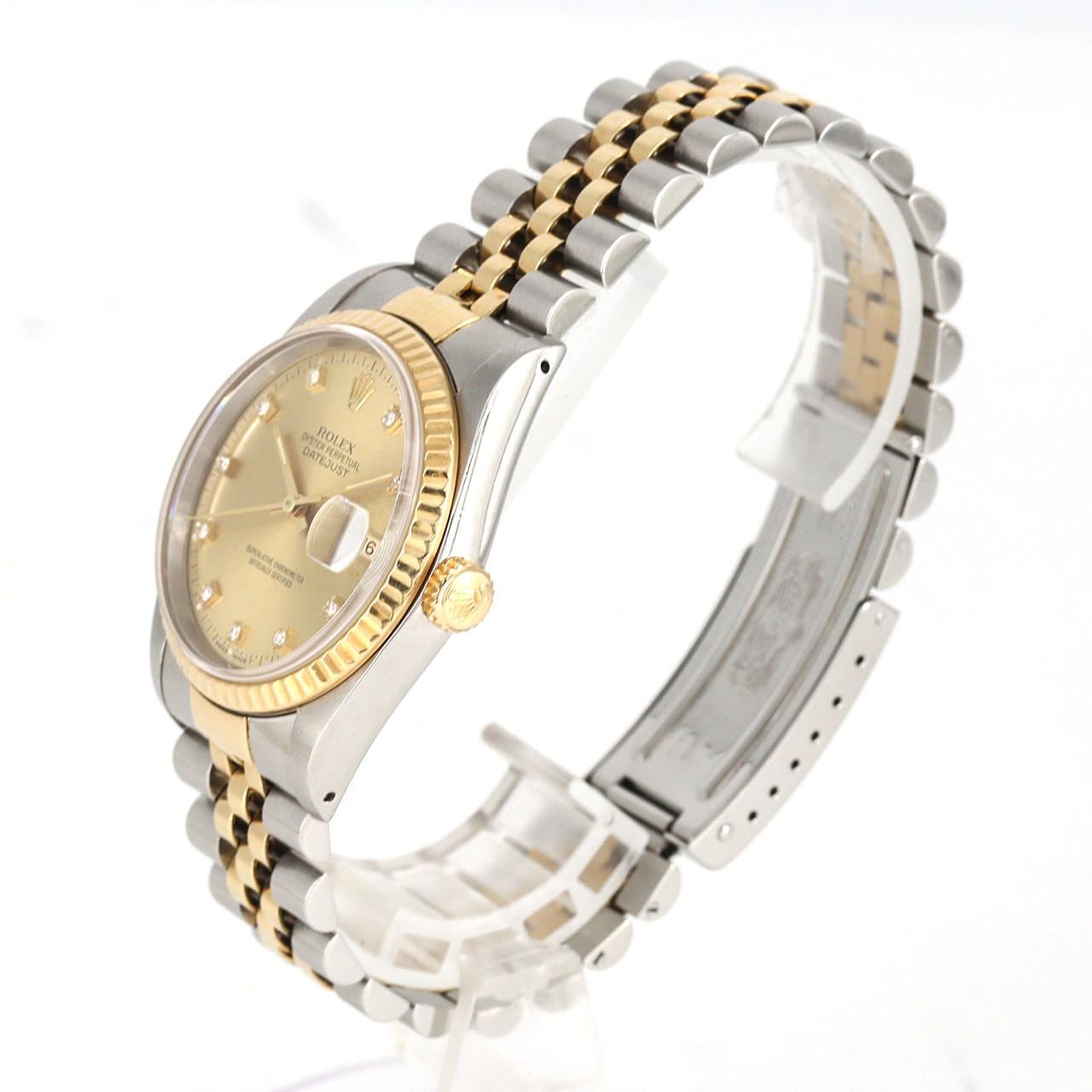 【ノーメンテナンス還元価格】ロレックス デイトジャスト 16233G. SSxYG 自動巻 E番