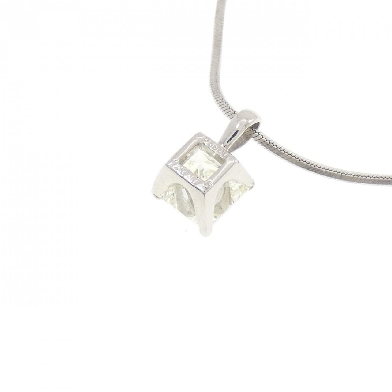PT900/PT850 ダイヤモンド ネックレス 1.005CT L SI2 ファンシーカット