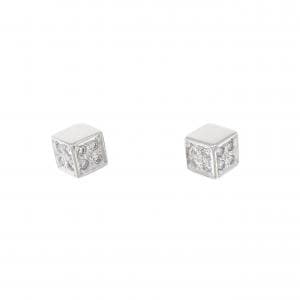 K14WG ダイヤモンド ピアス 0.10CT