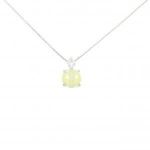 PT900/PT850 クリソベリルキャッツアイ ネックレス 1.76CT