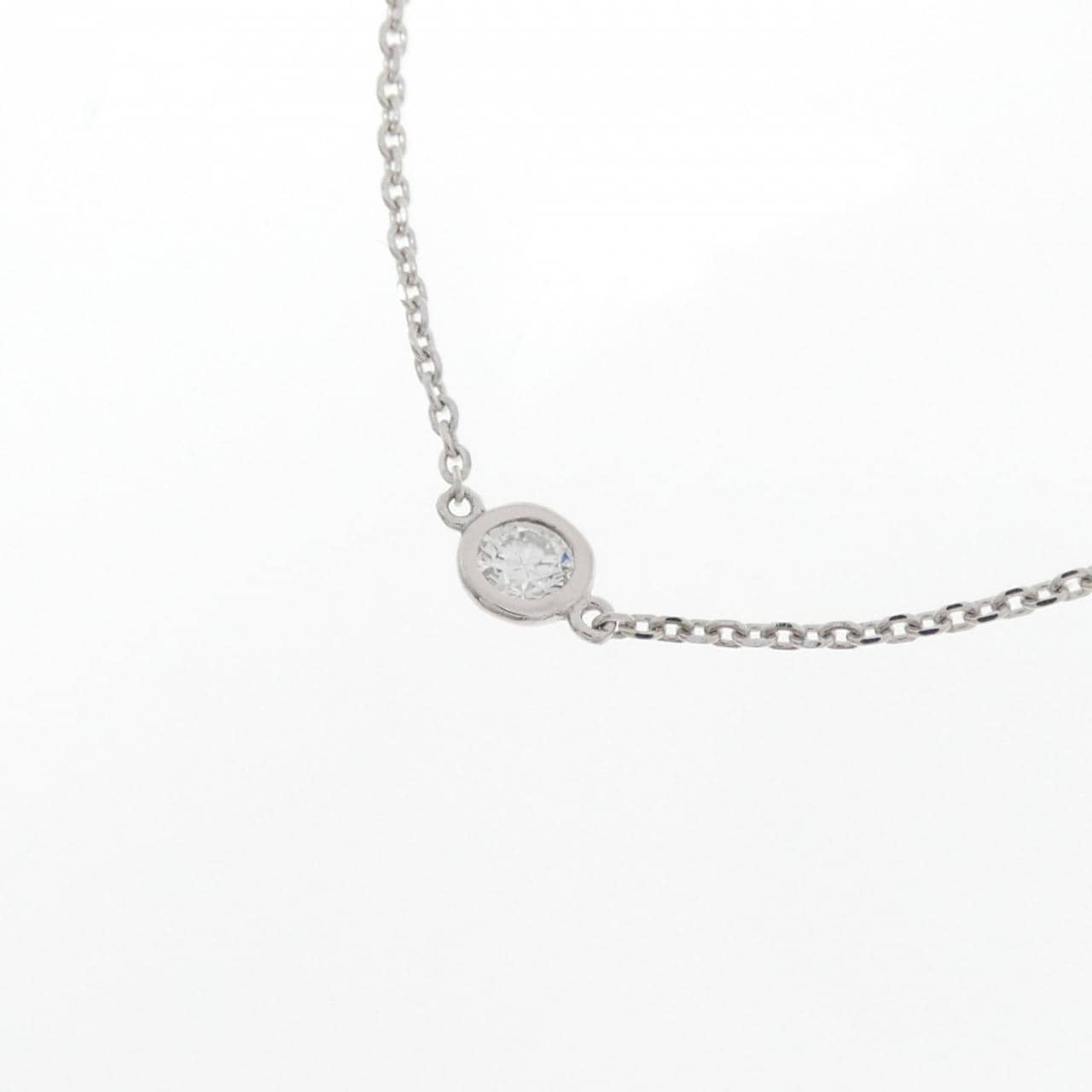 K18WG ダイヤモンド ネックレス 1.00CT
