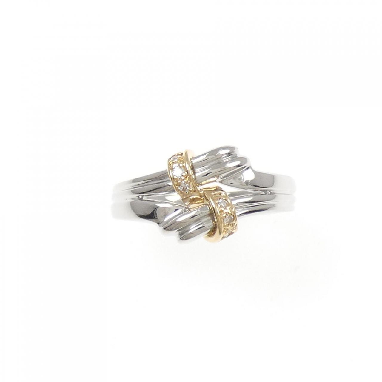 PT900/K18YG ダイヤモンド リング 0.04CT