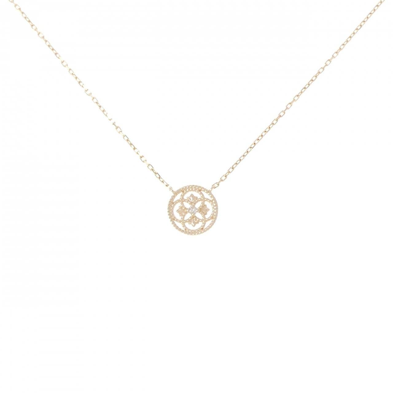 アガット ダイヤモンド ネックレス 0.01CT