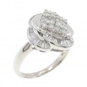 PT900 パヴェ ダイヤモンド リング 1.00CT