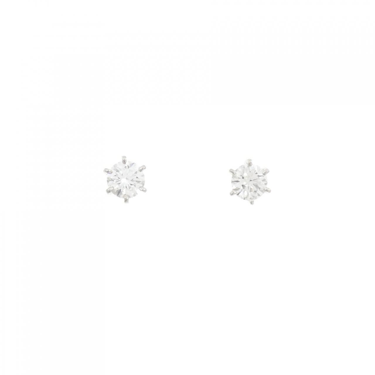 【リメイク】PT900 ダイヤモンド ピアス 0.317CT 0.341CT D VVS2 EXT