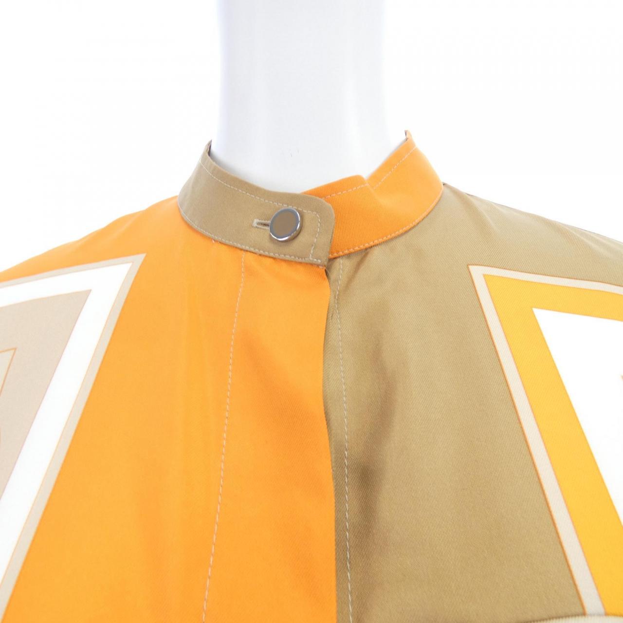 エルメス HERMES EX-LIBRIS 3E0607D7 ツイルレーヌ シャツ