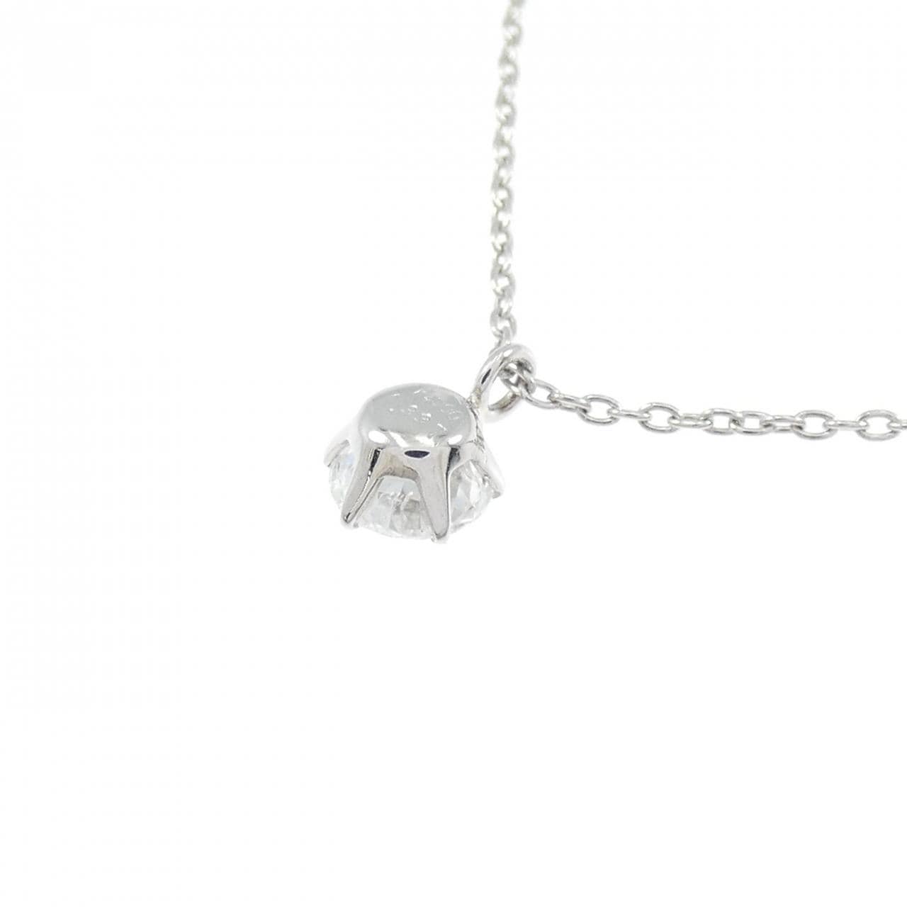 PT900/PT850 ソリティア ダイヤモンド ネックレス 0.337CT