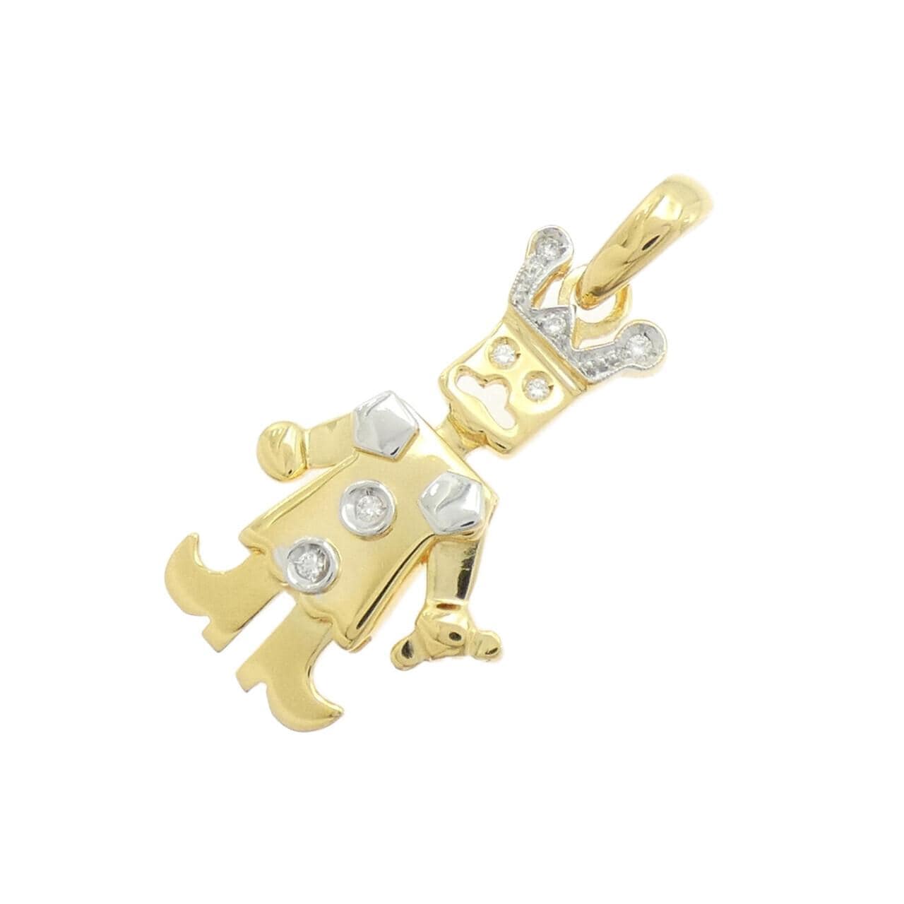 750YG/750WG Diamond Pendant 0.05CT