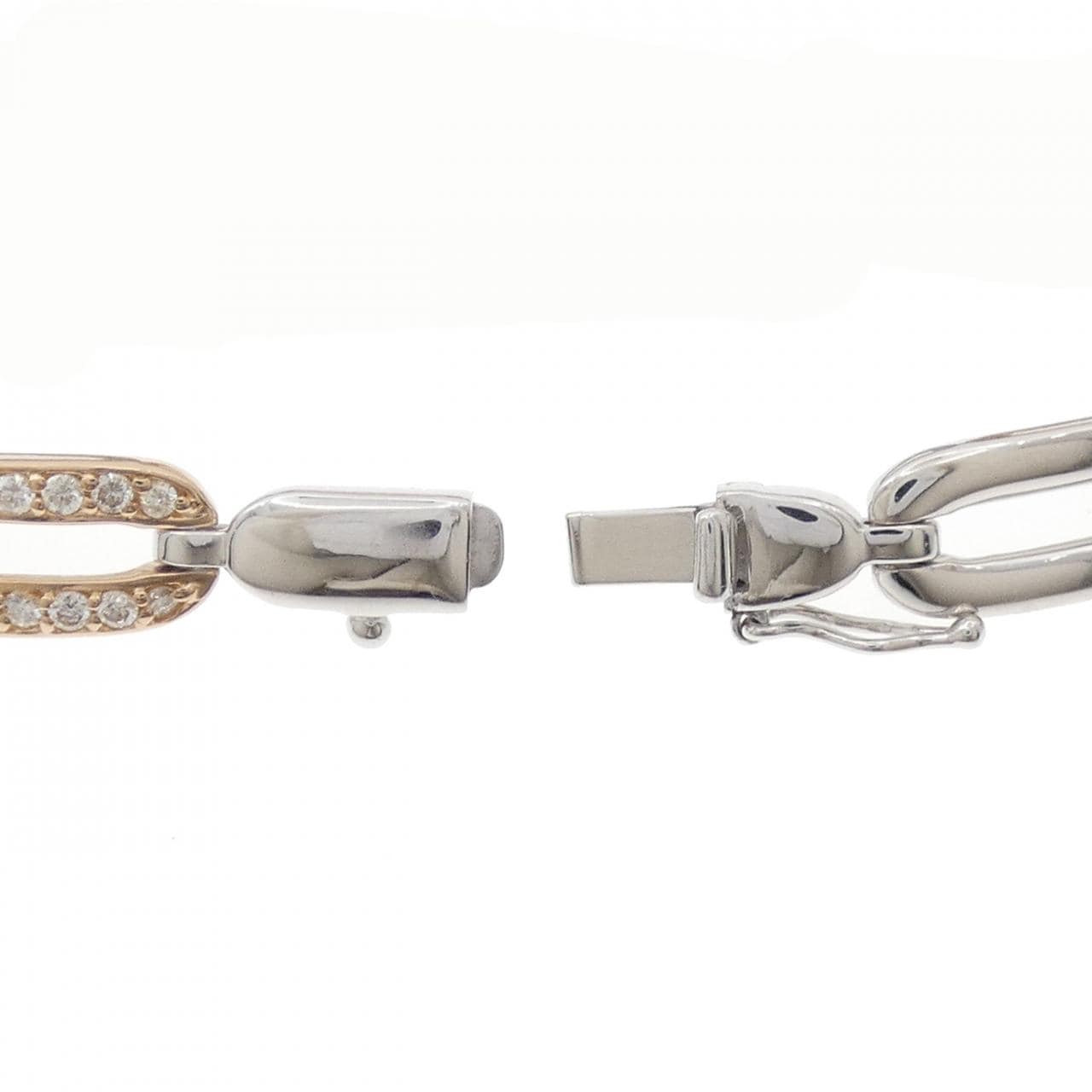 K18WG/K18PG ダイヤモンド ブレスレット 1.05CT