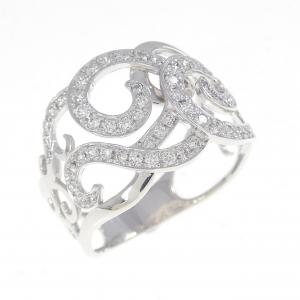 K18WG ダイヤモンド リング 0.38CT