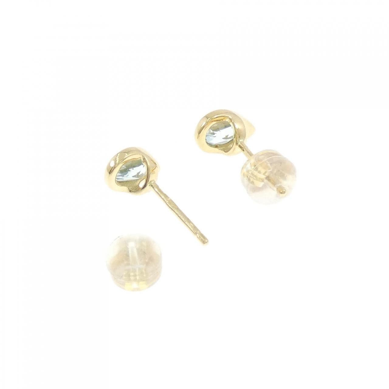 750YG/K18YG ブルートパーズ ピアス