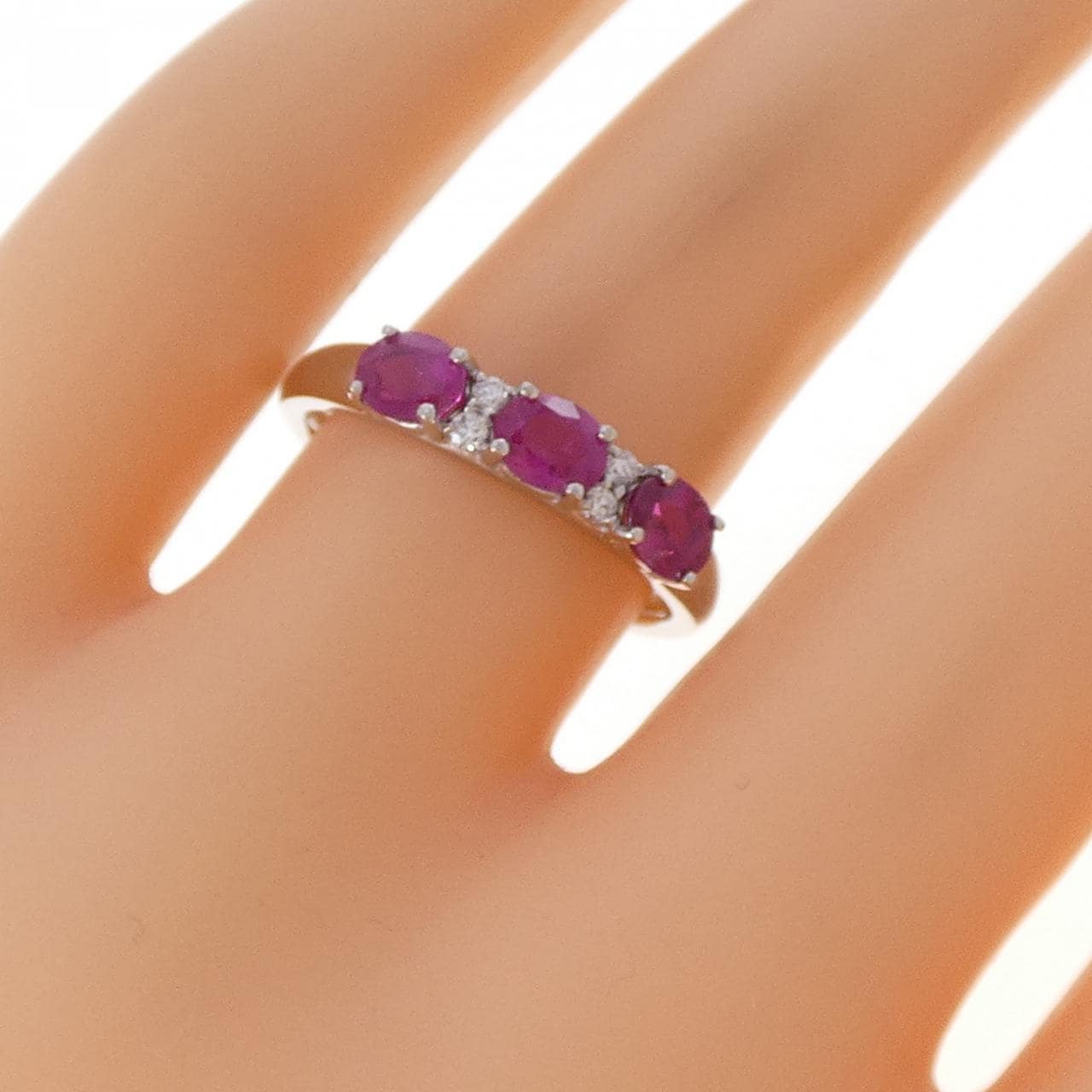 PT950 ルビー リング 0.70CT