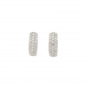 K18WG ダイヤモンド ピアス 0.50CT