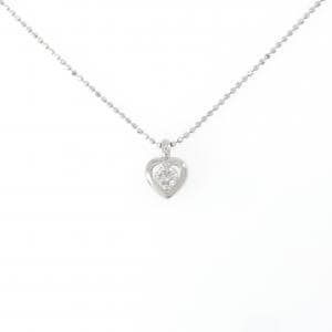 PT900/PT850 ハート ダイヤモンド ネックレス 0.20CT
