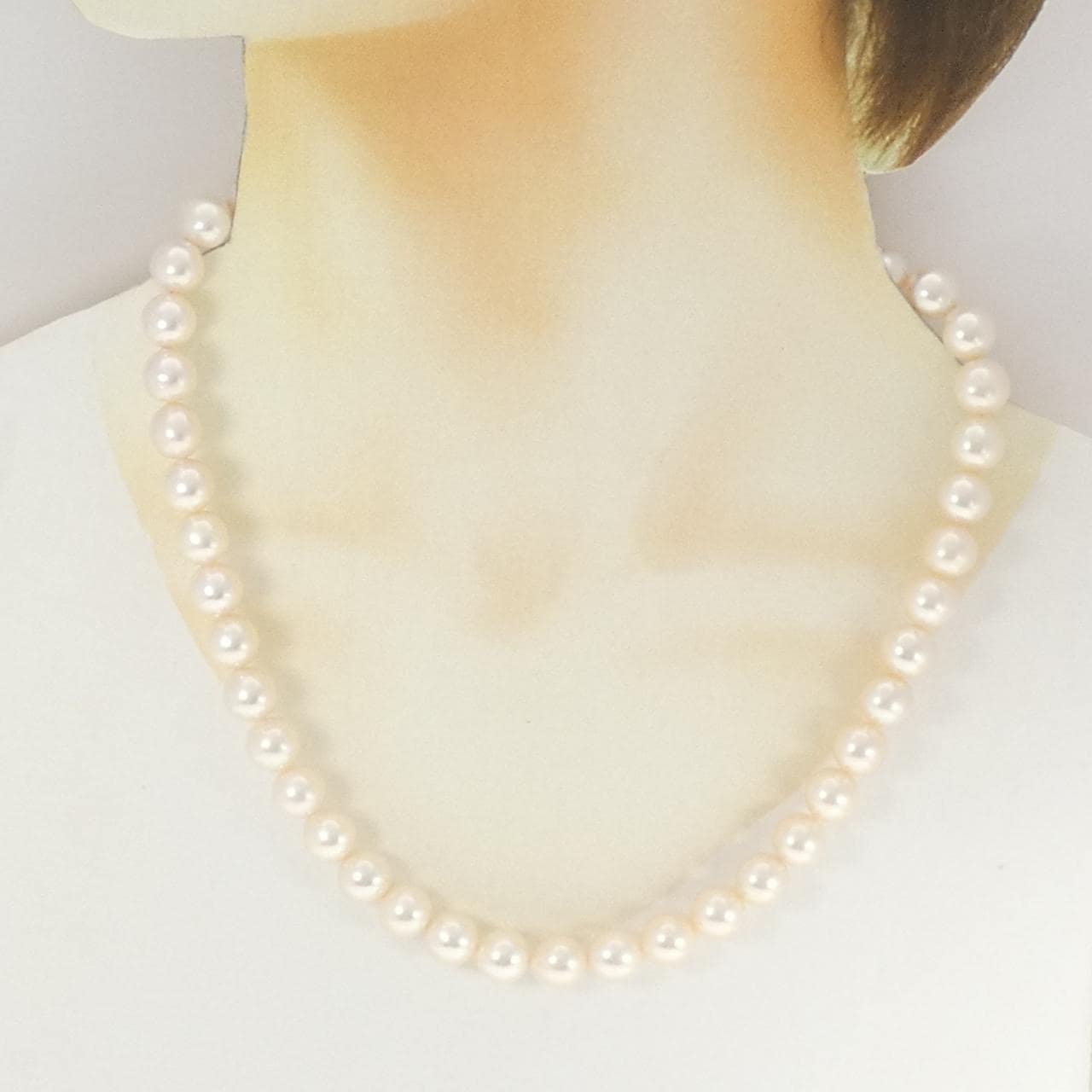 シルバークラスプ アコヤパール ネックレス 9.0mm