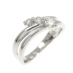 K18WG ダイヤモンド リング 0.22CT