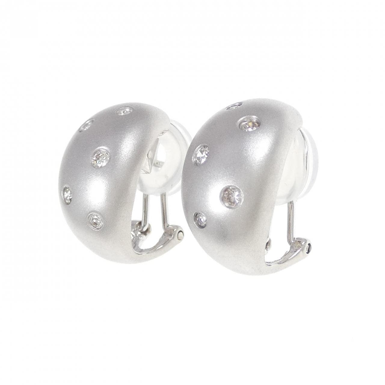 K18WG ダイヤモンド ピアス 0.20CT